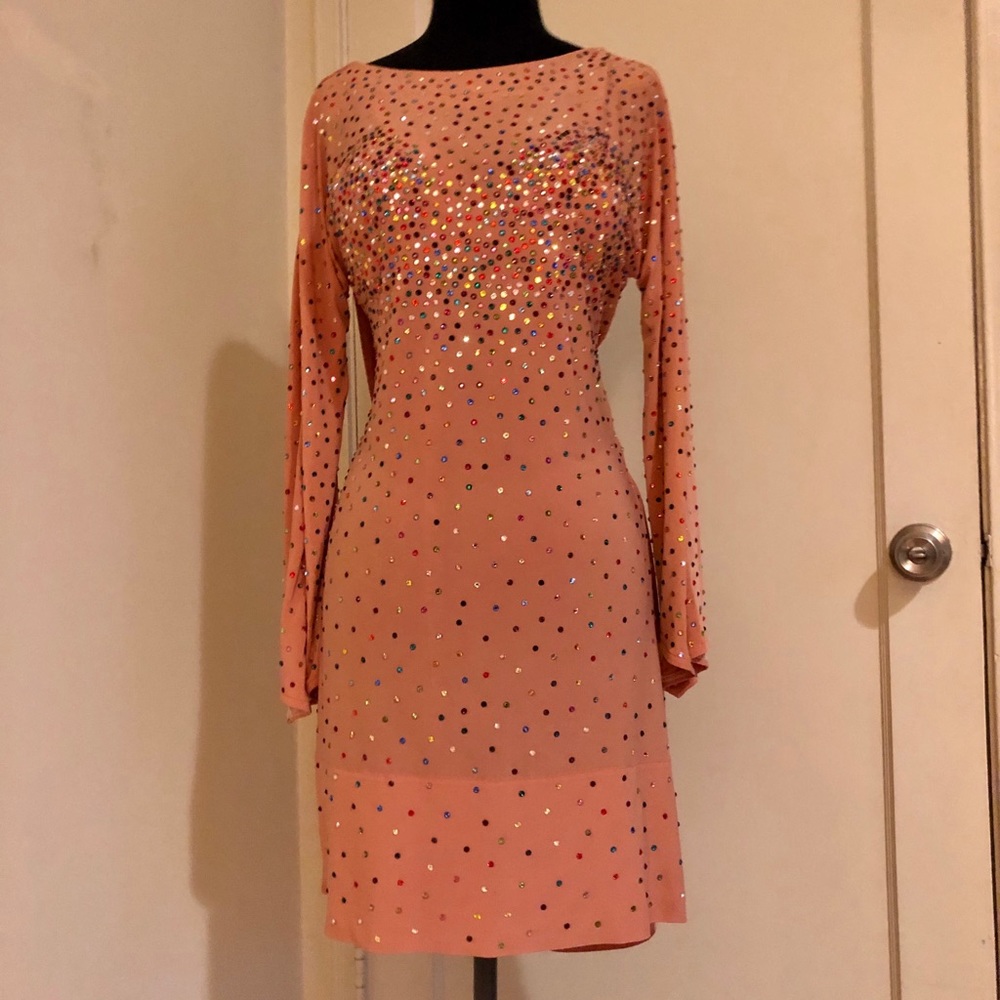 Latin/Rhythm ballroom dancing dress/Swarovski